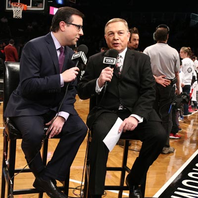 Photo of Mike Fratello and Ian Eagle.